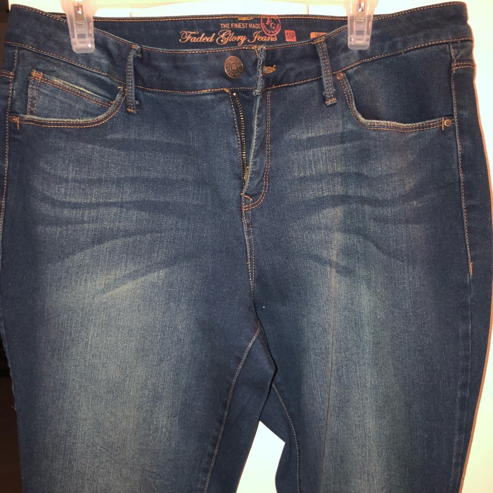 Faded Glory Skinny Jeans. 18W Petite